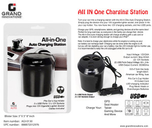 AUTO ALL IN ONE CHARGING STATION - BLACK