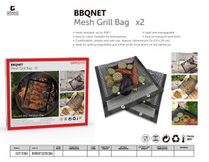 BBQ NET MESH GRILL BAG - SET OF 2