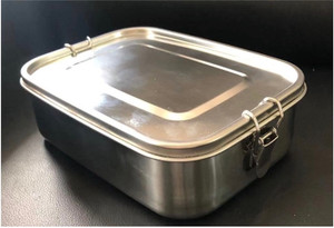 STAINLESS STEEL RECTANGULAR BENTO BOX 1400 ML /48 OZ