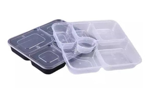 MEAL PREP WITH SALAD DRESSING - GOLD WITH CLEAR LID