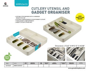 CUTLERY UTENSIL AND GADGET ORGANISER