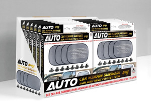4PCS SET CAR WINDOW SUNSHADE- PDQ OF 12(AGI-4093)0