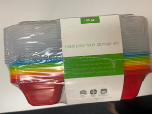 20PCS ONE COMPARTMENT SET 5 COLORS ASSORTED