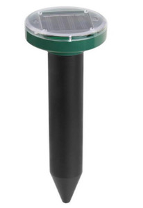 ULTRASONIC RECHARGEABLE SOLAR PEST CONTROL ANIMAL REPELLER - 11*2.45" / 1.2V / 600MAH
