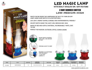 LED MAGIC LAMP - RED/BLUE/GREEN