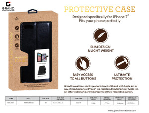 IPHONE 7 CARD HOLDER WITH TRAVEL CASE: BLACK GOLD