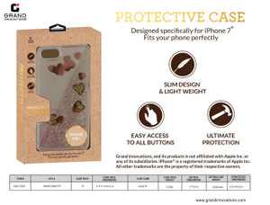 IPHONE 7 CASE: GLITTERY ROSE GOLD