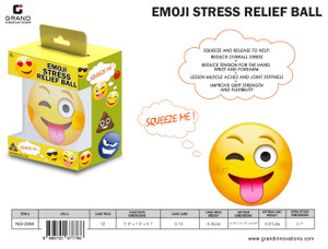 WINK TOUNGE EMOJI STRESS BALL