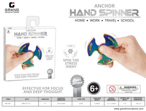 2 PC: METAL MULTI COLOR HAND SPINNER SET