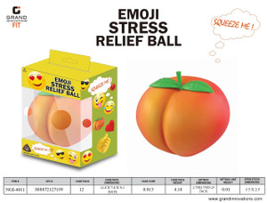 PEACH EMOJI STRESS BALL