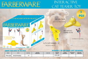 ELECTRIC ROTATING BUTTERFLY CAT TOY