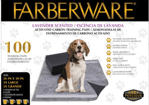 XXXL CHARCOAL WITH LAVENDER SCENT PEE PADS -100 PACK (26*30)