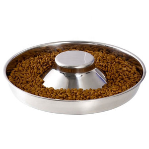 PET PLATE -STAINLESS STEEL-SILVER-41 OZ /1207 ML