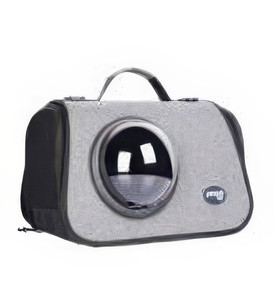 GREY BUBBLE PET CARRIER - 24X15X22"