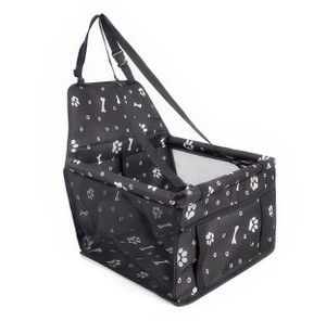 BLACK PRINTED CAT CARRIER - 29X24.5X20"