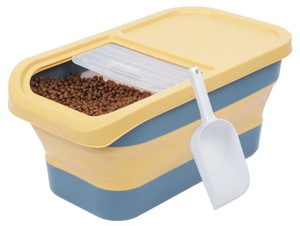COLLAPSIBLE FOOD STORAGE WITH SCOOPER - 10L