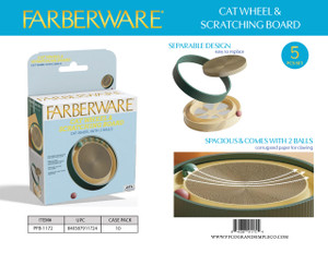 5 PCS SET: ROUND CAT SCRATCHING 
BOARD