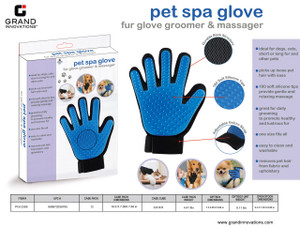 PET SPA GLOVE - BLUE