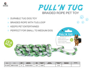 BRAIDED PULL 'N TUG CHEW PET ROPE TOY