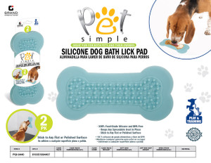 SILICONE DOG LICK PAD - 2 PACK (LIGHT BLUE)