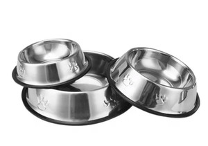 SILVER STAINLESS STEEL SLANT BOWL - 2300 ML / 78 OZ