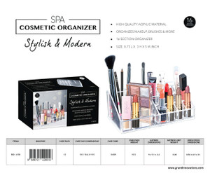 COSMETIC ORGANIZER SQUARE 22.5X12.5X8 CM