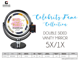 BLACK UV ROUND MIRROR