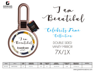 ROSE GOLD SOFT TOUCH TRAVEL SIZE MIRROR