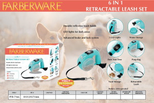 6 IN 1 RESTRACTABLE LEASH SET