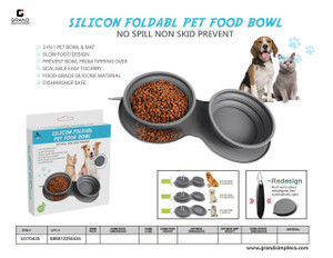 SILICON FOLDABLE PET FOOD BOWL