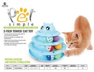 CAT 3 TIER TOWER TOY