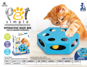 INTERACTIVE MAZE CAT BOX