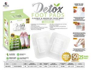 50 PCS FOOT DETOX PATCH - BAMBOO VINEGAR