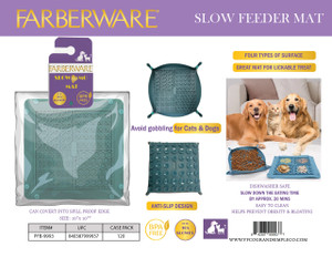 SILICONE SLOW LICK MAT 10X10X.35"