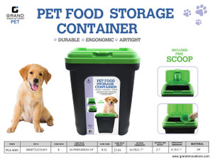 PET FOOD STORAGE CONTAINER 55 LTR - GREEN