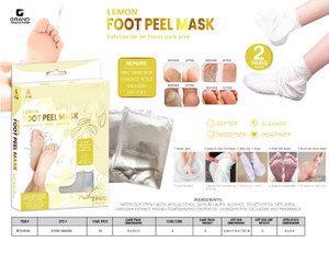 FOOT MASK - 2 PAIRS IN LEMON