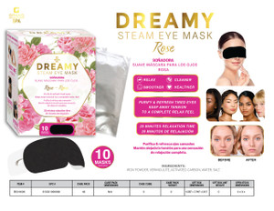 10PC STEAM EYE MASK-ROSE