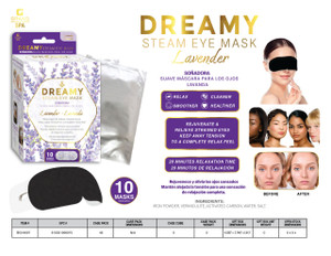 10PC STEAM EYE MASK-LAVENDER