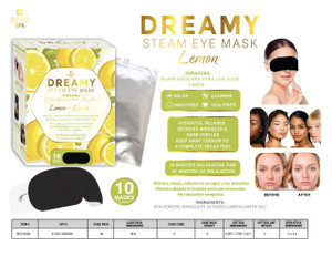 10PC STEAM EYE MASK-LEMON