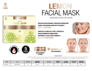 FACIAL MASK-5 PACK LEMON