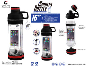 16 OZ ISPORTS BOTTLE: PINK/BLACK/BLUE