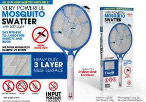 MOSQUITO SWATTER RACKET 20*8.7" - PLUG IN CHARGING