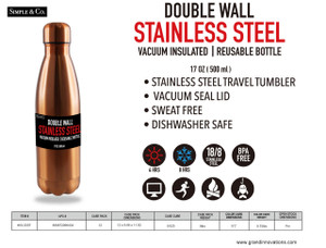 17 OZ: COPPER DOUBLE WALL BOTTLE