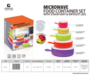 10 PCS MICROWAVE FOOD CONATAINER SET