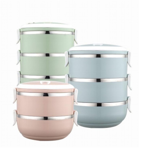 3 PCS SET: 2 STACKING FOOD STORAGE BOX - 1400 ML / 48 OZ