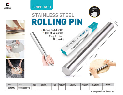 STAINLESS STEEL ROLLING PIN
