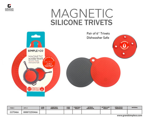 TRIVET MAGNET SILI