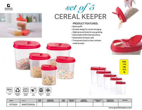CEREAL KEEPER(5PCS/SET)
