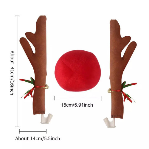 REINDEER CAR DECORATION SET