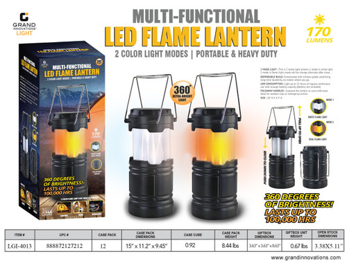 2 COLOR MODES 180Ëó FLAME LAMP LANTERN